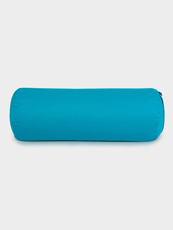 Yoga Studio Organic Buckwheat Meditation Bolster Cushion - Sky Blue