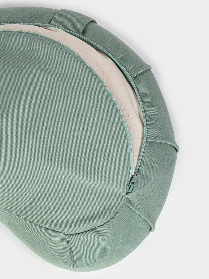 Yoga Studio Crescent Lotus Organic Zafu Buckwheat Cushion