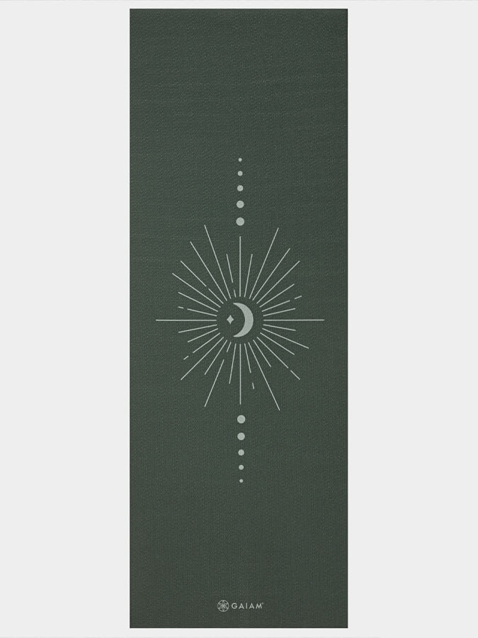 Gaiam Deep Green Vision Yoga Mat 5mm
