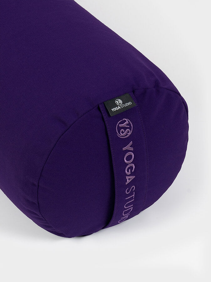 Yoga Studio Organic Buckwheat Meditation Bolster Cushion - Purple