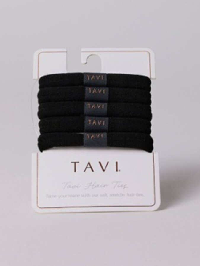 Tavi Hair Ties Ebony - One Size