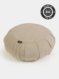 Yoga Studio Organic Buckwheat Round Linen Meditation Zafu Cushion