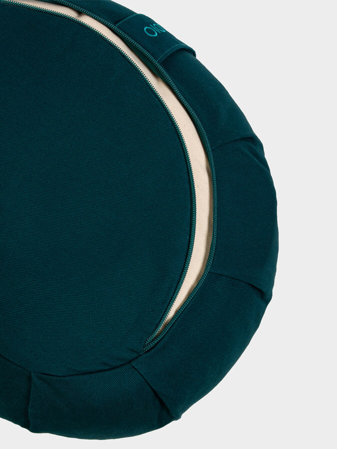 Yoga Studio Crescent Lotus Organic Zafu Buckwheat Cushion