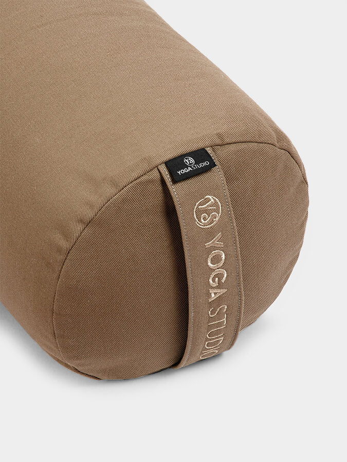 Yoga Studio Organic Buckwheat Meditation Bolster Cushion - Sand