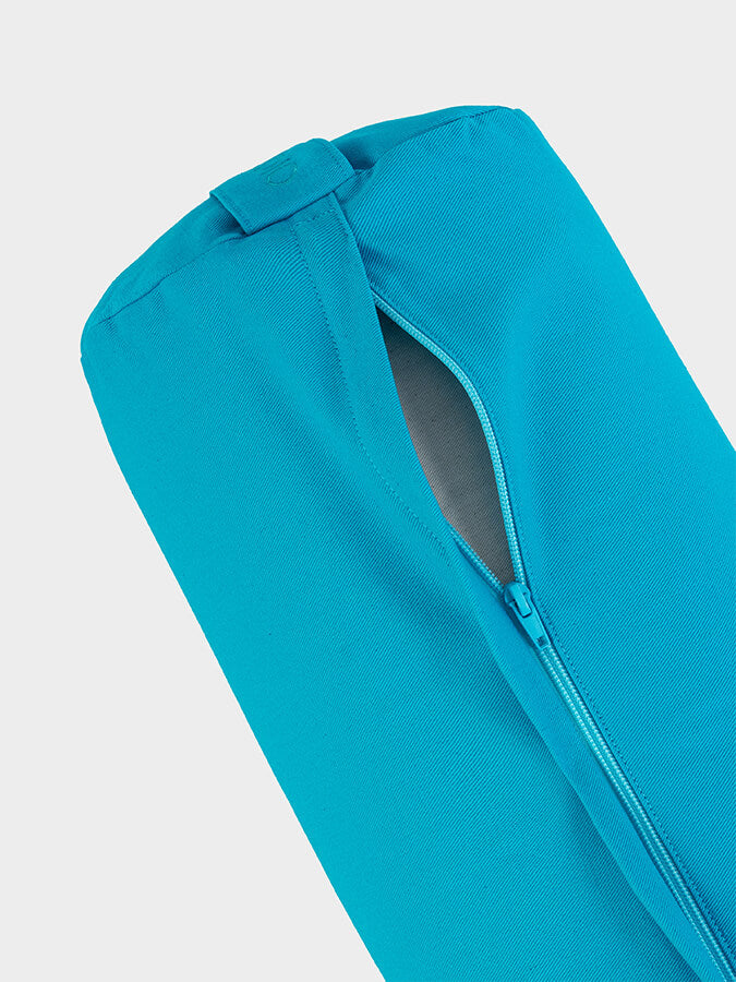 Yoga Studio Organic Buckwheat Meditation Bolster Cushion - Sky Blue