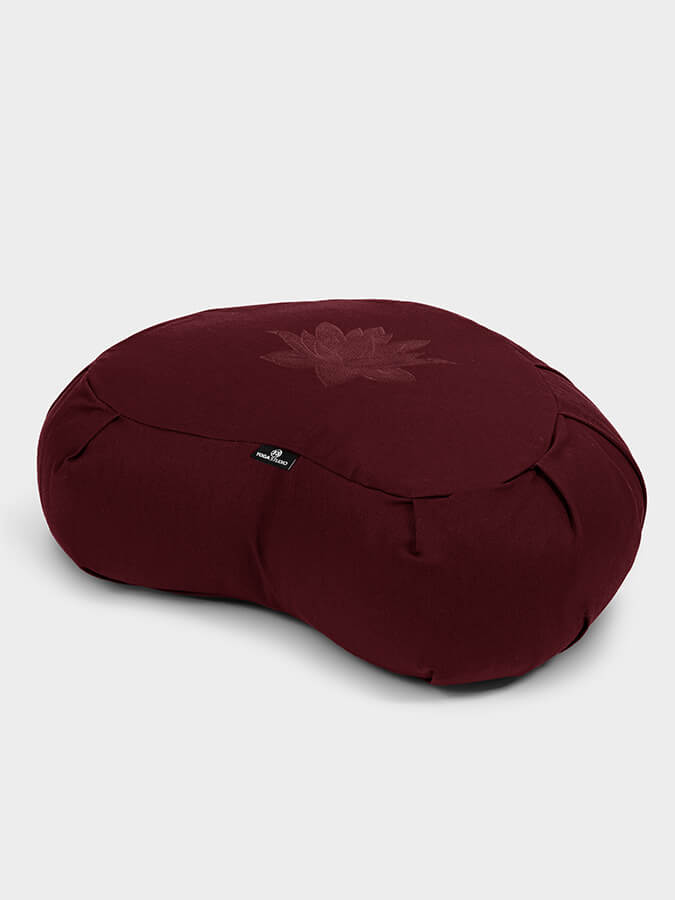 Yoga Studio Crescent Lotus Organic Zafu Buckwheat Cushion