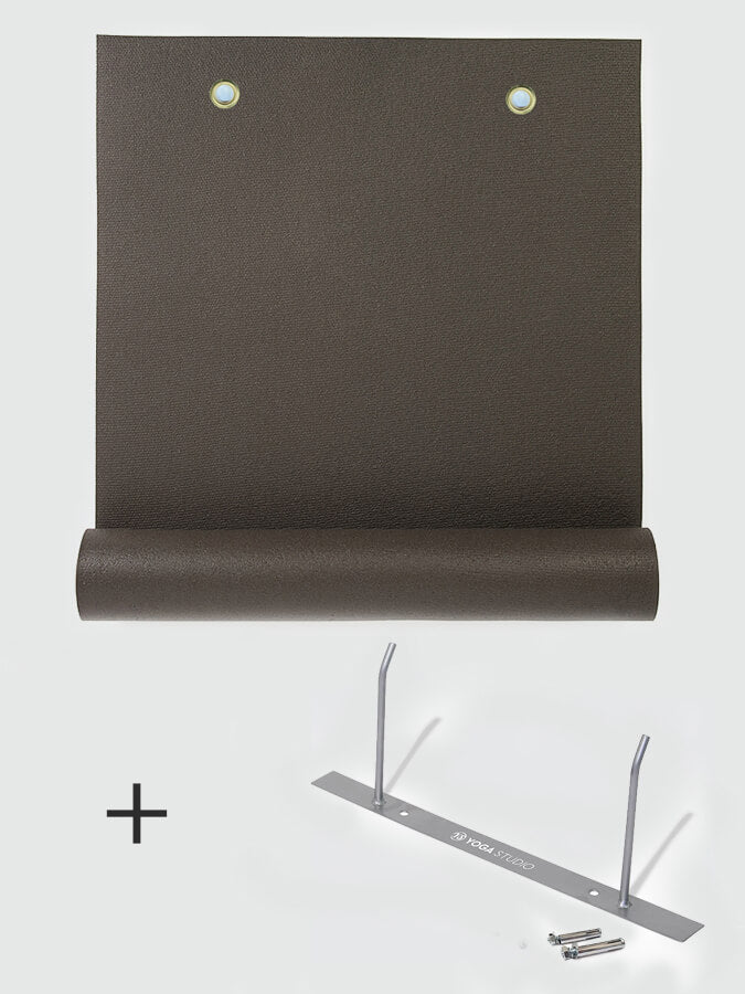 Yoga Studio 10x (EYELETTED) Oeko-Tex 4.5mm Yoga Mats + Wall Bracket Bundle
