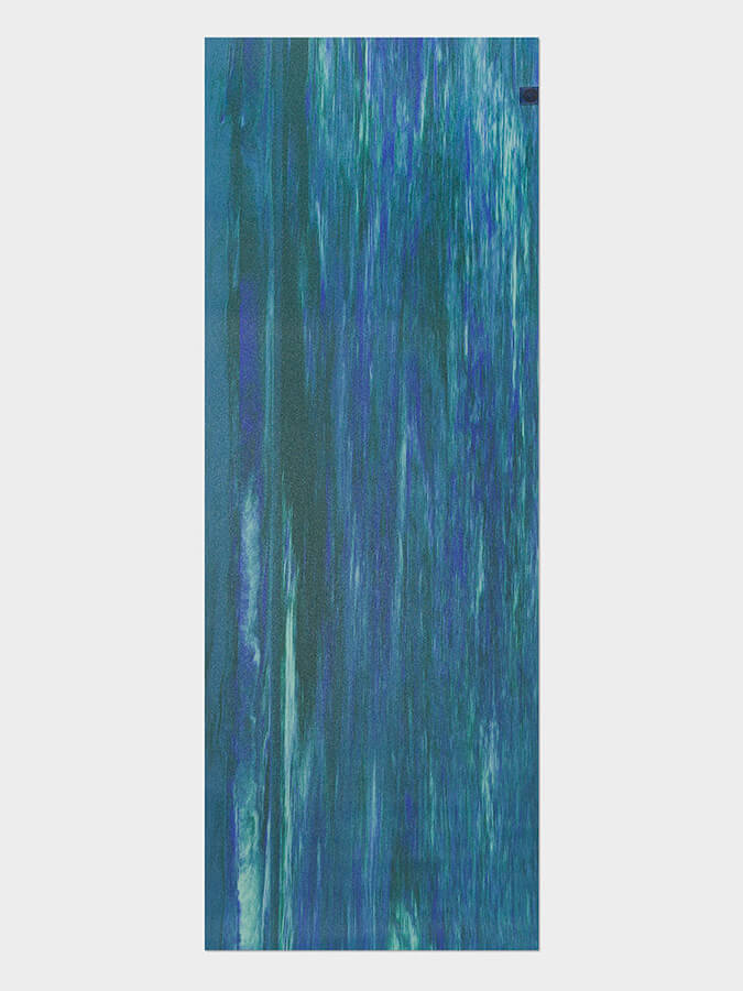 Manduka eKO SuperLite Travel 71" Standard Yoga Mat - Blue Toad Marbled