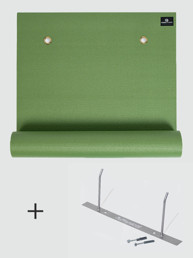 Yoga Studio 20x 6mm (EYELETTED) Yoga Mats + Bracket