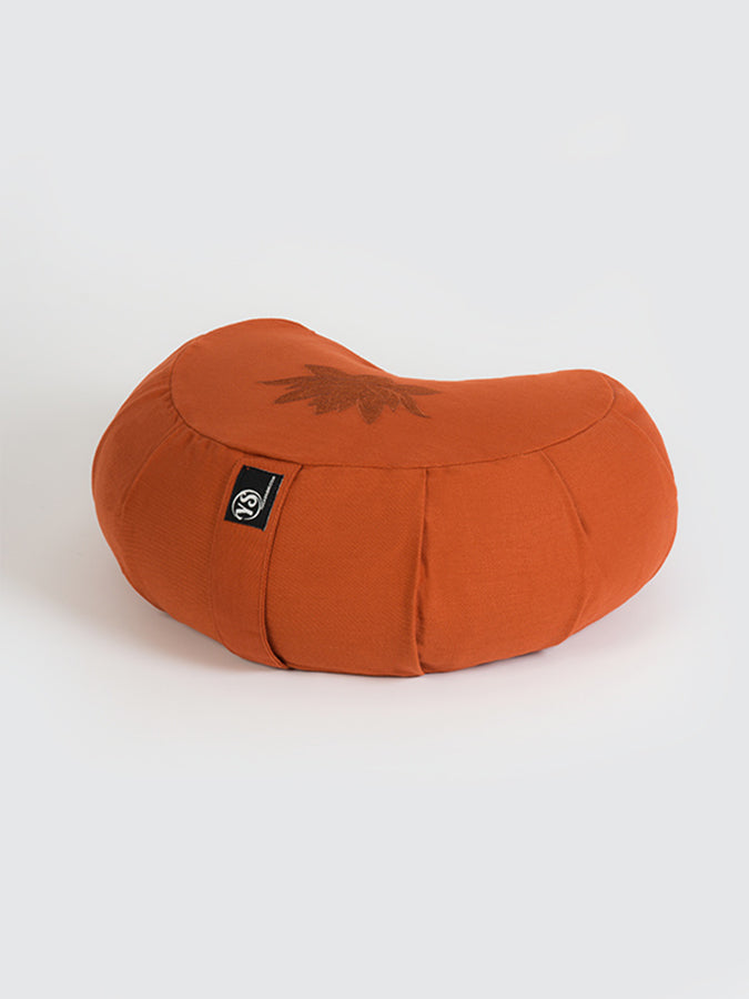 Yoga Studio Crescent Lotus Organic Zafu Buckwheat Cushion