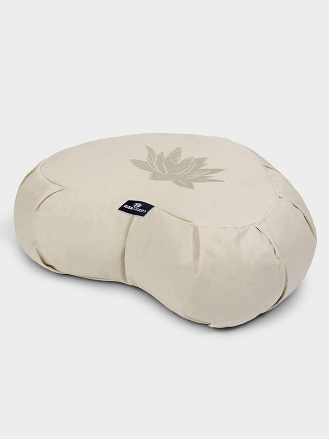 Yoga Studio Crescent Lotus Organic Zafu Buckwheat Cushion