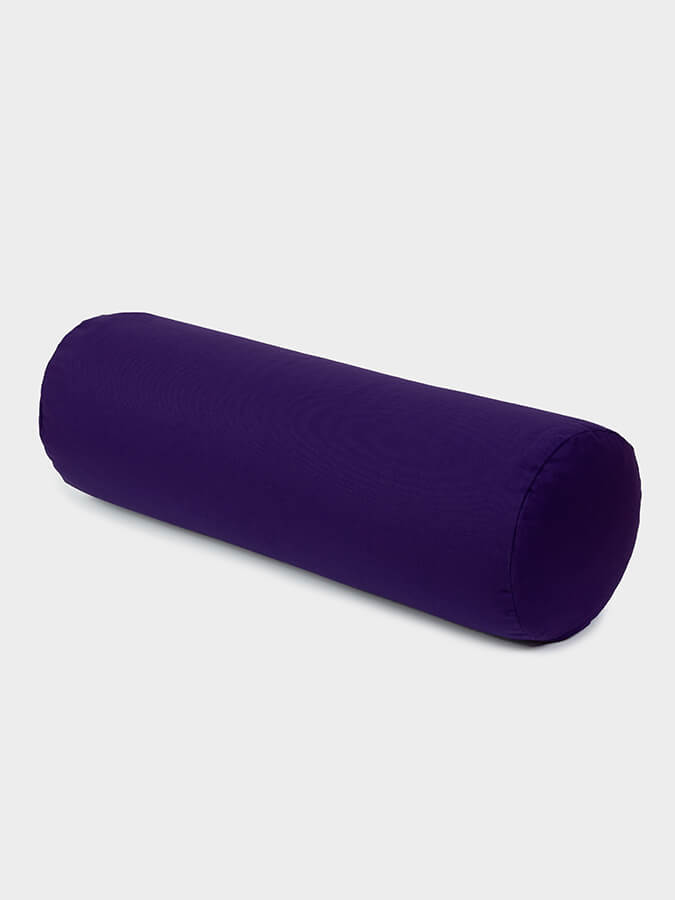 Yoga Studio Organic Buckwheat Meditation Bolster Cushion - Purple