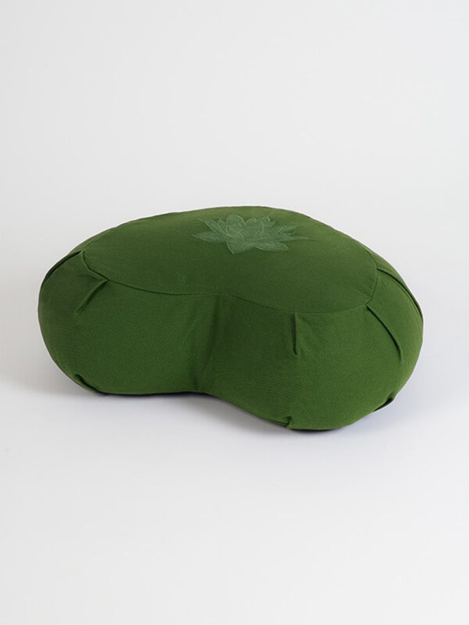 Yoga Studio Crescent Lotus Organic Zafu Buckwheat Cushion