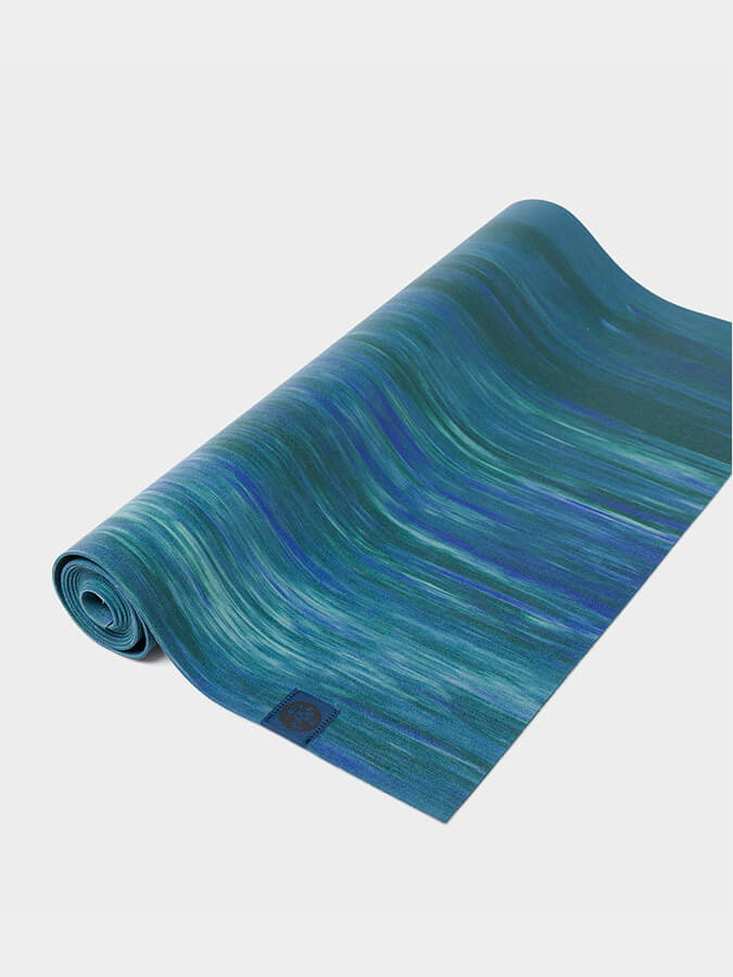 Manduka eKO SuperLite Travel 71" Standard Yoga Mat - Blue Toad Marbled
