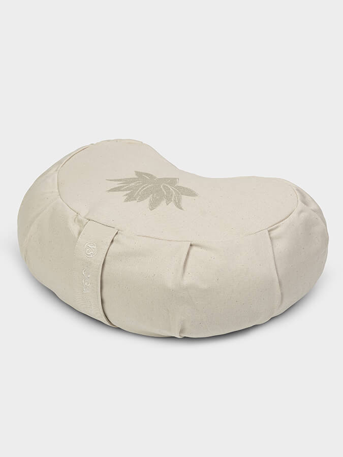 Yoga Studio Crescent Lotus Organic Zafu Buckwheat Cushion