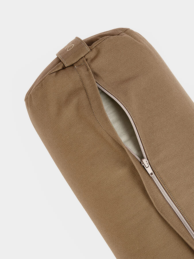 Yoga Studio Organic Buckwheat Meditation Bolster Cushion - Sand