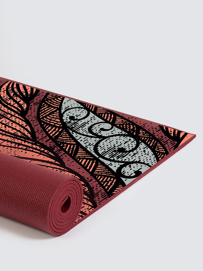 Patterned Design Non Slip Sticky Yoga Mat