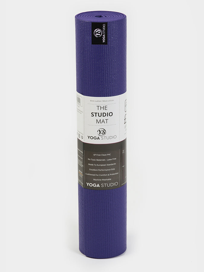 Yoga Studio Sticky Yoga Mat 6mm - Purple