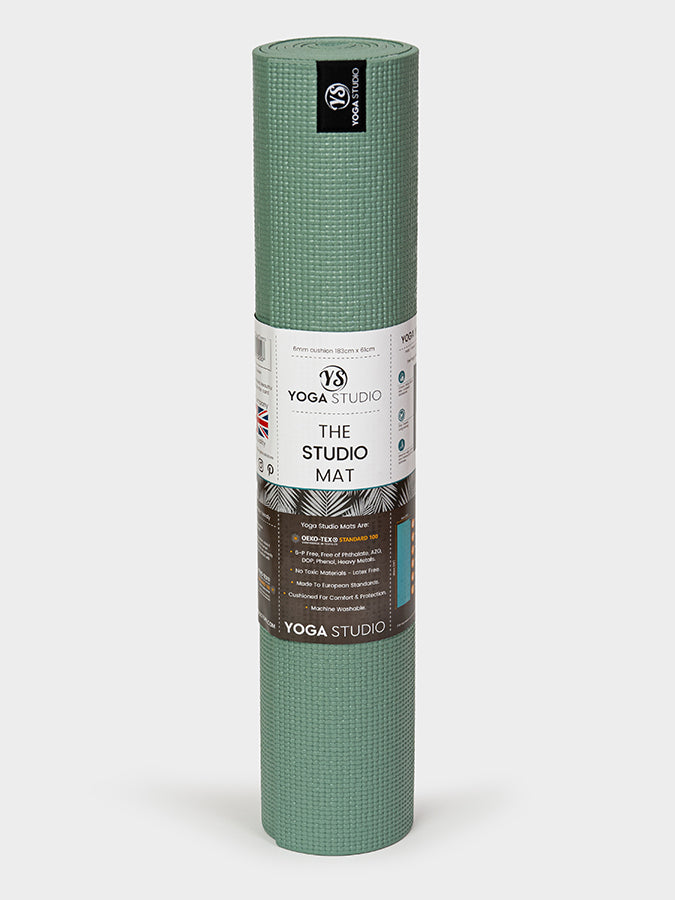 Yoga Studio Sticky Yoga Mat 6mm - Sage Green