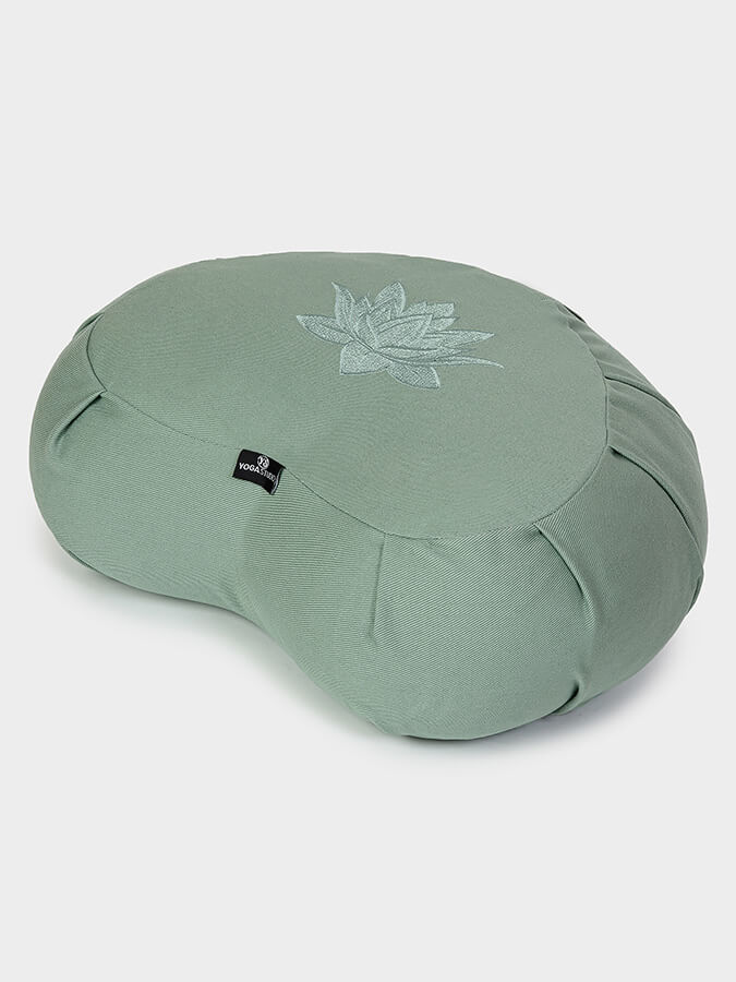 Yoga Studio Crescent Lotus Organic Zafu Buckwheat Cushion