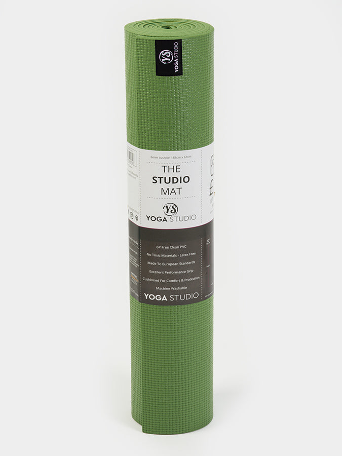 Yoga Studio Sticky Yoga Mat 6mm - Palm Green