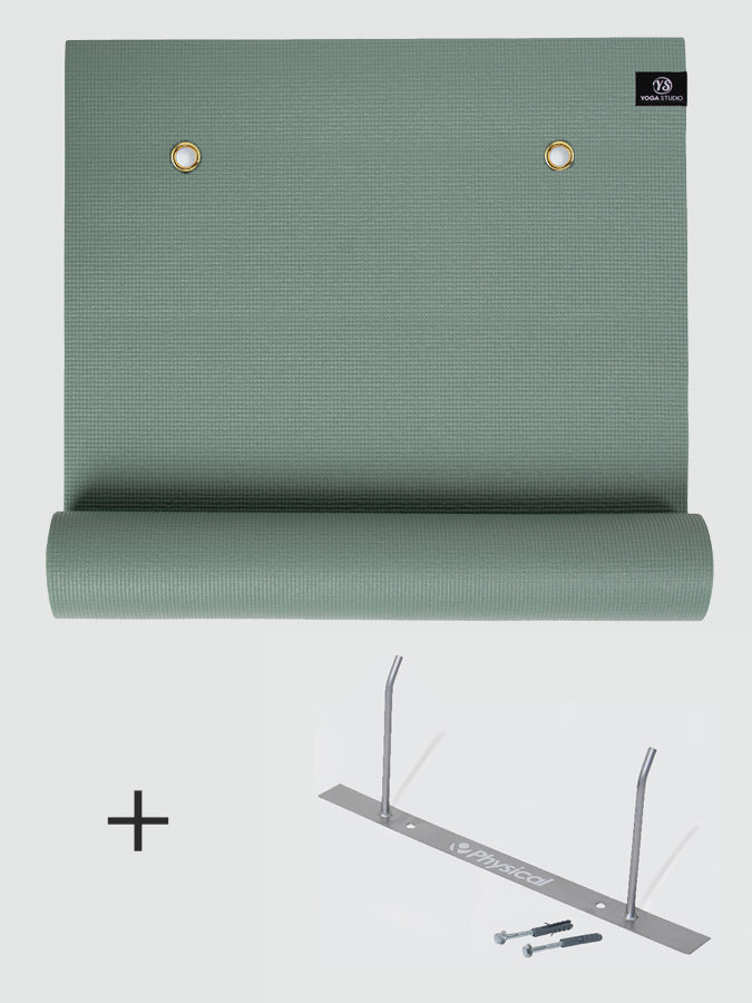 Yoga Studio 20x 6mm (EYELETTED) Yoga Mats + Bracket