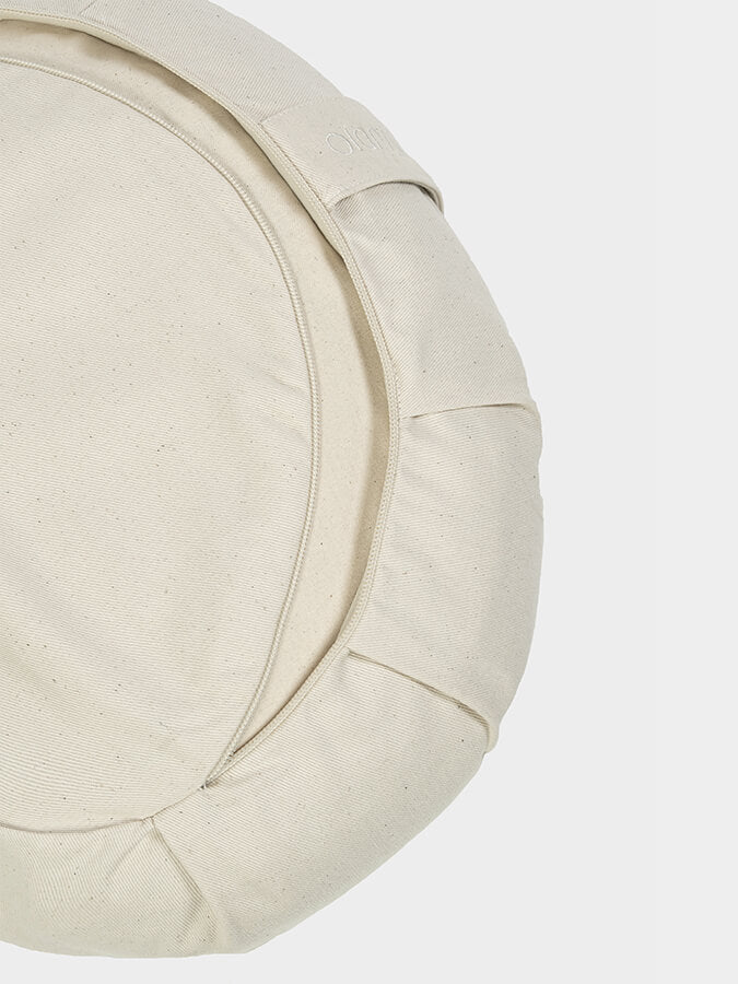 Yoga Studio Crescent Lotus Organic Zafu Buckwheat Cushion