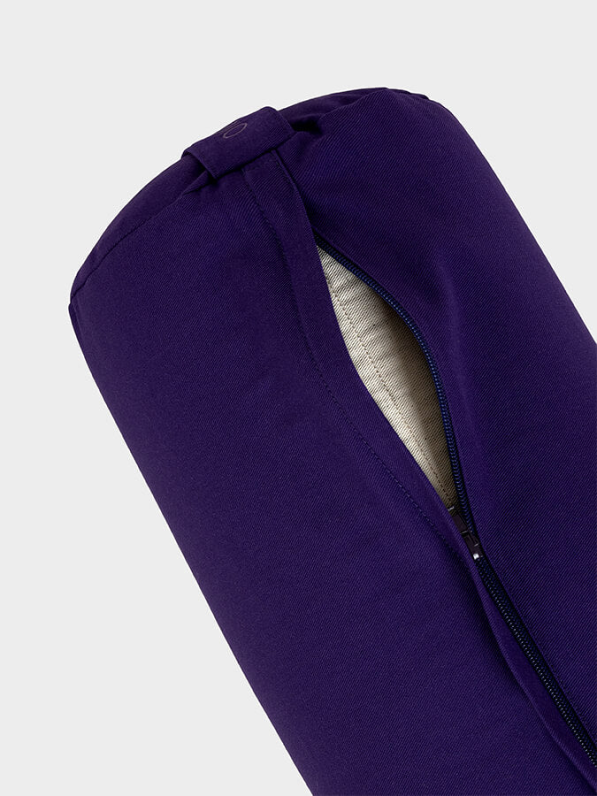 Yoga Studio Organic Buckwheat Meditation Bolster Cushion - Purple