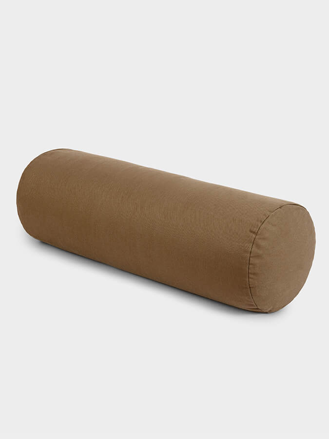 Yoga Studio Organic Buckwheat Meditation Bolster Cushion - Sand