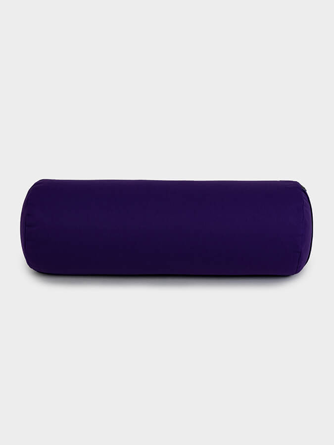 Yoga Studio Organic Buckwheat Meditation Bolster Cushion - Purple