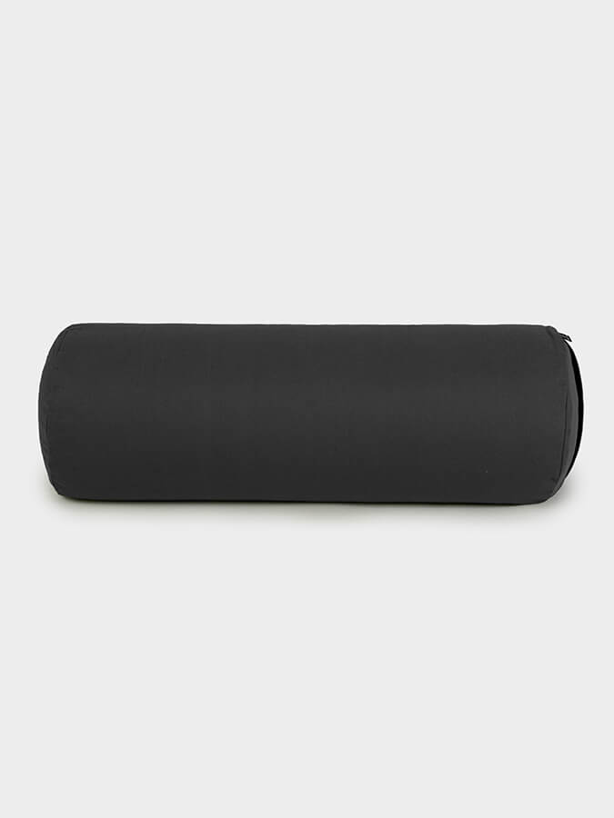 Yoga Studio Organic Buckwheat Meditation Bolster Cushion - Grey