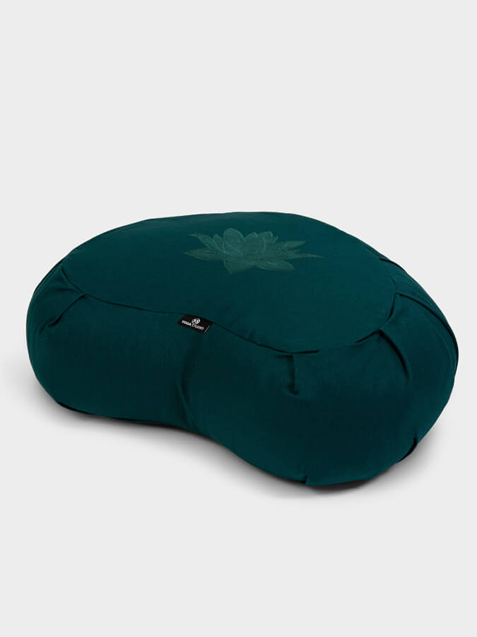 Yoga Studio Crescent Lotus Organic Zafu Buckwheat Cushion