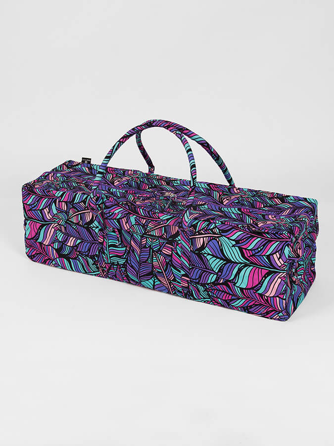 Yoga Studio GOTS Organic Cotton Designed Yoga Equipment Kit Bag - Floral Collection