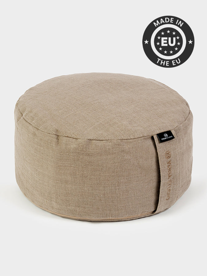 Yoga Studio EU Cylinder Buckwheat Linen Meditation Cushion