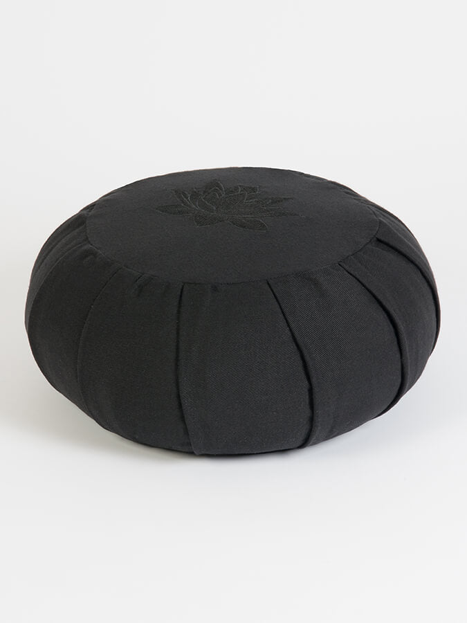 Yoga Studio GOTS Organic Cotton Round Lotus Zafu Buckwheat Cushion
