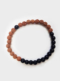 Yoga Studio Rudraksha With Black Star Mala Bead Bracelet