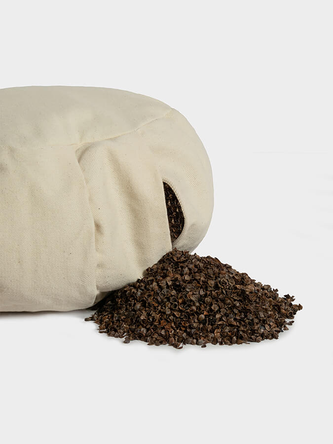 Organic Buckwheat Designed Round Cushion