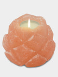 Yoga Studio Himalayan Salt Tealight Candle Holder - Lotus Flower