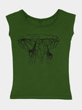Emma Nissim Natural Organic Cotton Women's T-Shirt Top - Safari
