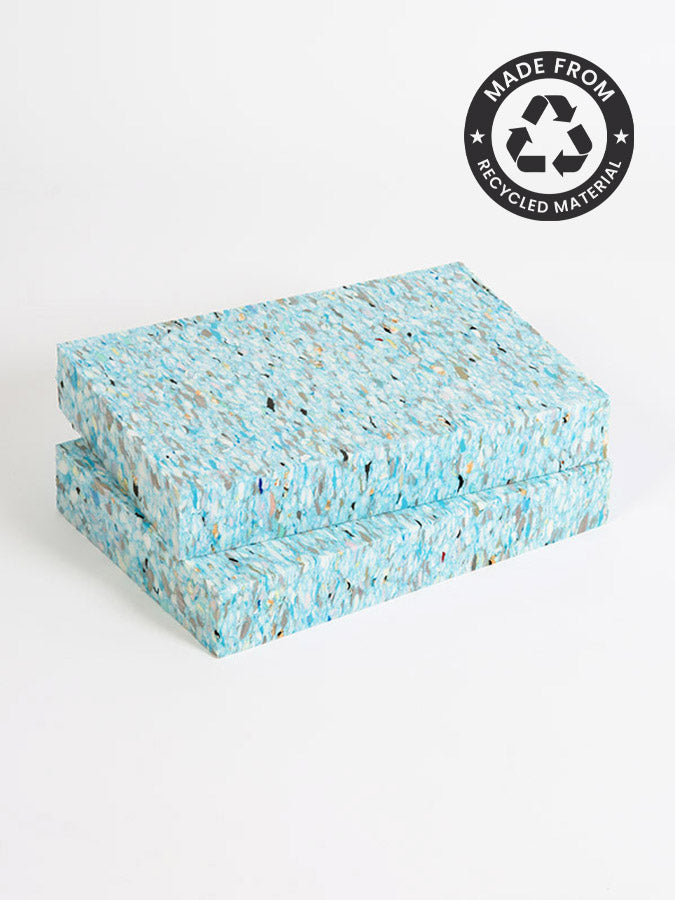 Yoga Studio Recycled Chip Foam Full Yoga Blocks (Twin Pack)