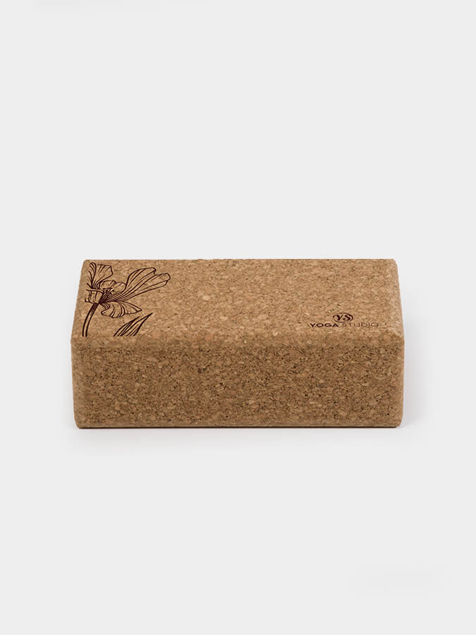 Yoga Studio Standard Size Cork Yoga Brick - Lively Lilium