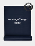 Personalised Yoga Mat 6mm With Custom Design - Navy Blue