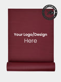 Personalised Yoga Mat 6mm With Custom Design - Raspberry
