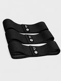 Yoga Studio Resistance Hip Bands - (Black) 3 Pack