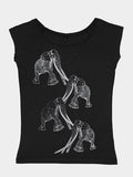 Emma Nissim Natural Organic Cotton Women's T-Shirt Top - Elephant Tuskers