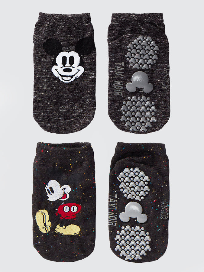 Tavi Disney Kids Grip 2 Pack Socks - Mickey