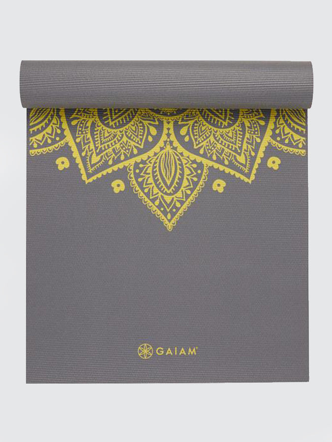 Gaiam Premium Citron Sundial Yoga Mat 6mm