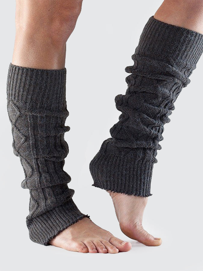 ToeSox Dance Socks - Knee High Leg Warmers - Charcoal