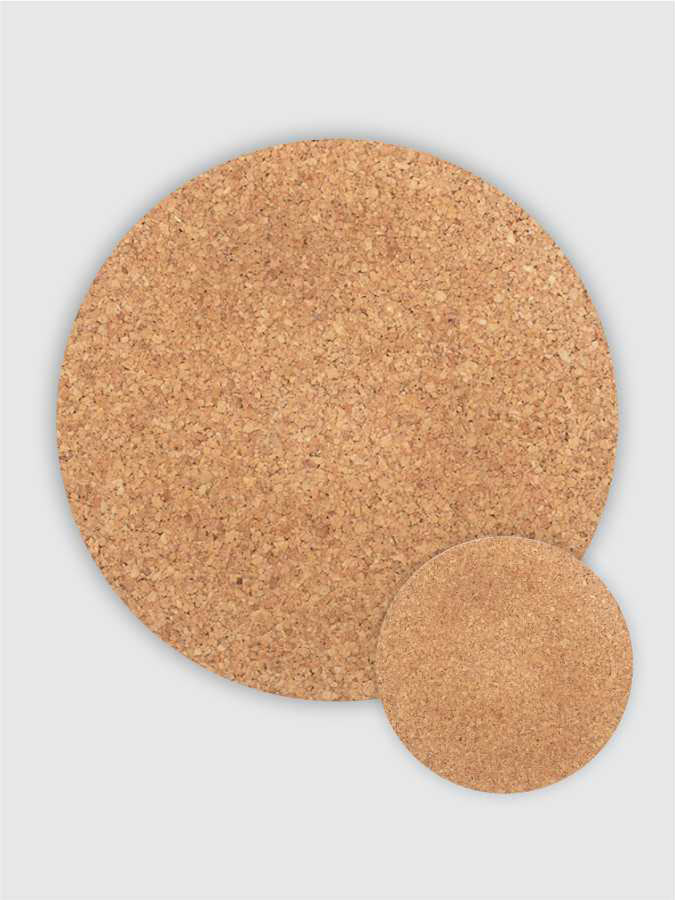 Cork Ethos Round Cork Trivet Placemat And Coaster Pack of 4