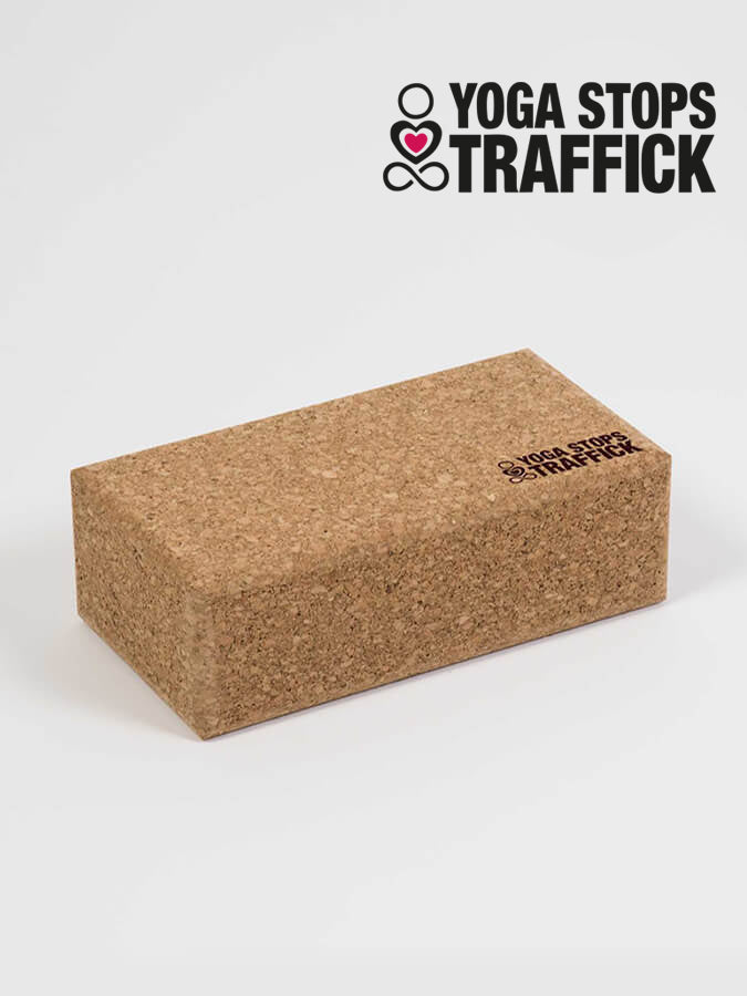 Yoga Stops Traffick Standard Size Cork Yoga Brick